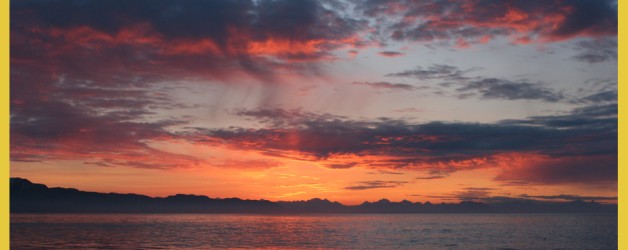 Sunrise in Prince William Sound